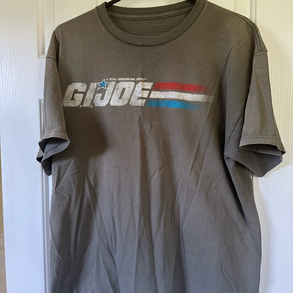 Vintage Men’s GI Joe Distressed Green Short Sleeve Tee